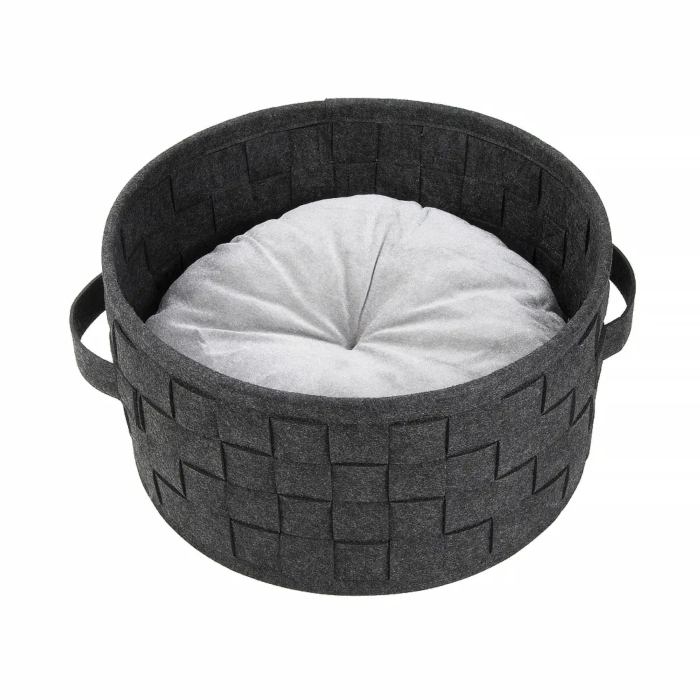 China Felt Woven Factory Direct Sell Eco-Friendly Pet Cat House Basket Removable Cat Cave Bed Manufacturers, Factory