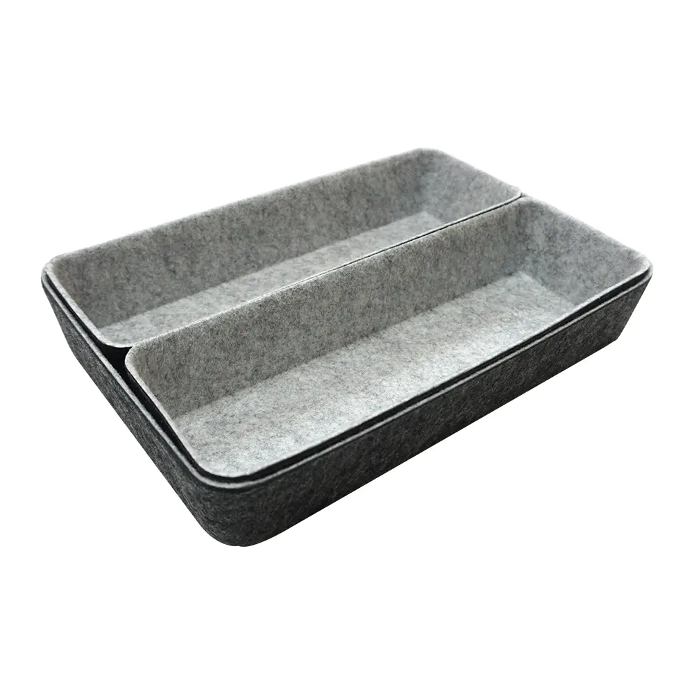 Buy Double Color 3pc Felt Drawer Organizer Felt Storage Bin Office Organizer Manufacturers, Factory