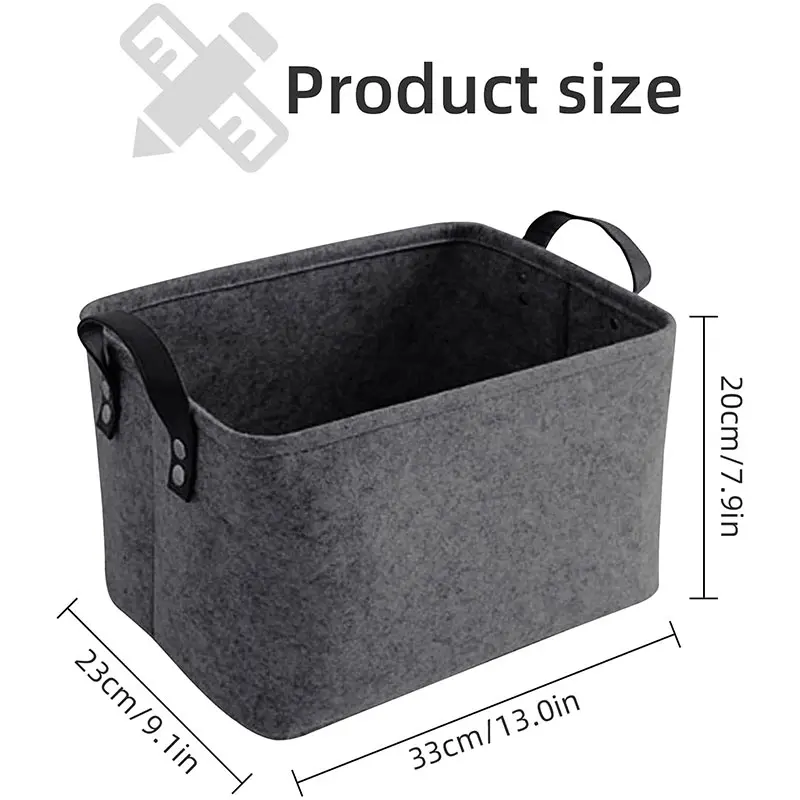 Felt Storage Basket Specification Image 1