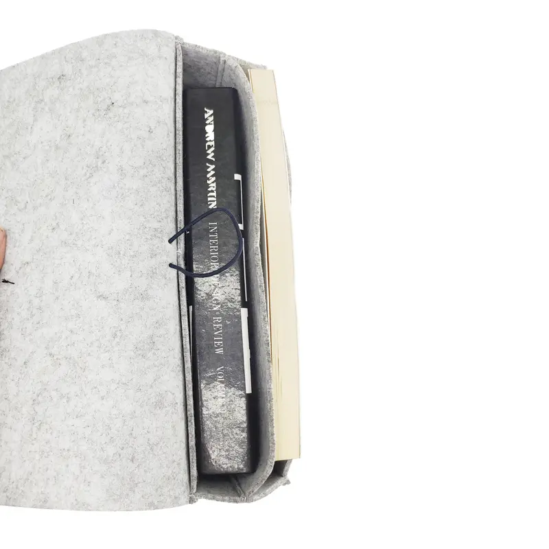 ODM Grey Suspensible and Foldable Bedside Felt Storage Bag with Large Capacity for Room Which Accept Customized Color ,Size and Logo Manufacturer, Product