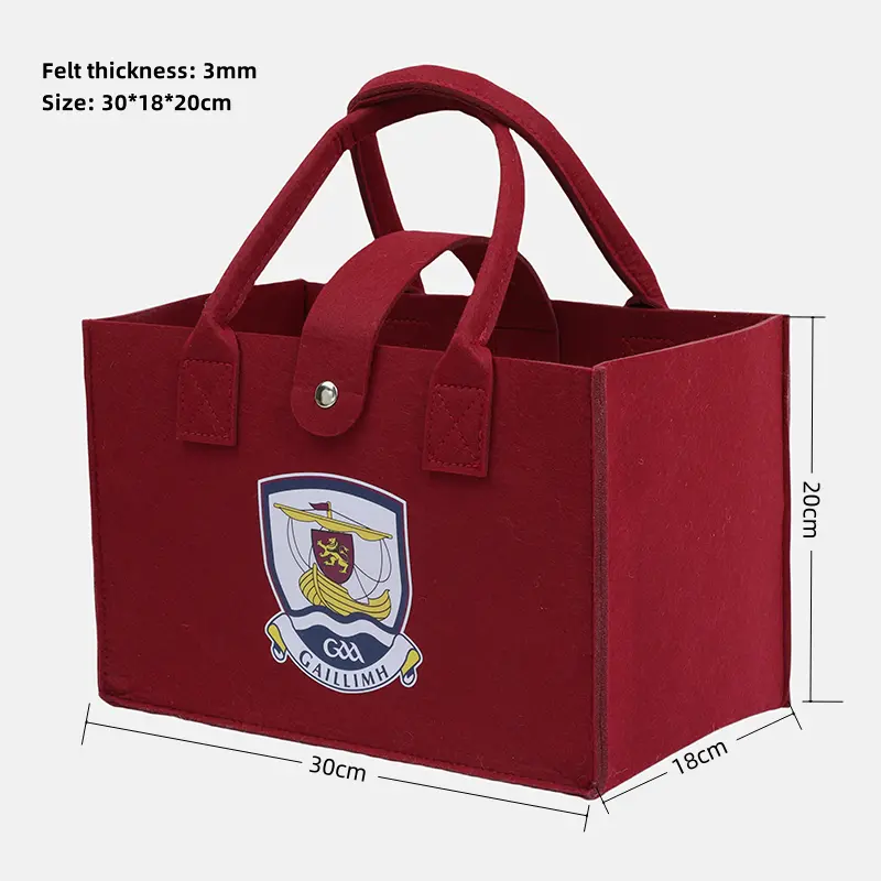 Felt handbag layout and utility design