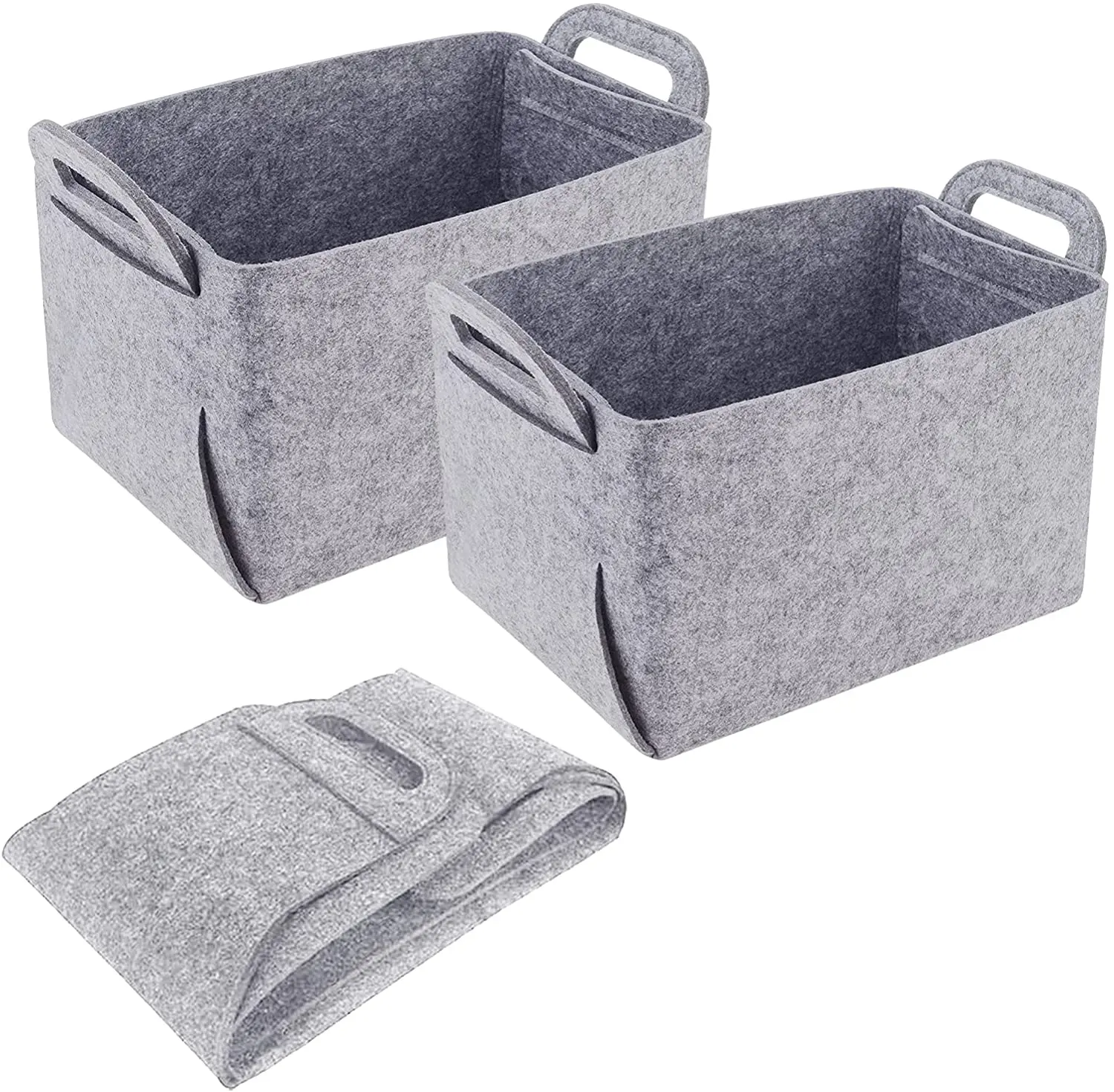 Discount Unitary Foldable Felt Organizer .A Space-Conserving Storage Solution for Basket Storage Product, Service