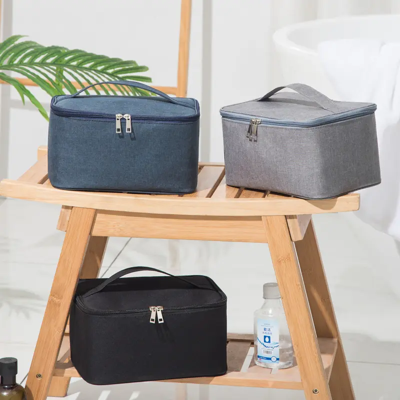 OEM Large Capacity Cationic Portable Cosmetic Bags Men's Toiletry Bag Women's Travel Amenity Bag Oxford Cloth Waterproof Toiletry Bag Manufacturer, Product
