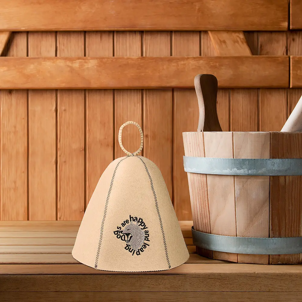 CE Certification Hot-selling Custom LOGO Color Sauna Hat in Sauna Room Japanese Russian Banya Hot Steam Sauna Hat Exporter, Service