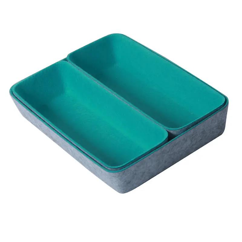 CE Certification Set of 3 Felt Bin Basket Drawer Organizer Office Organizer Felt Storage Basket Quotes, Company