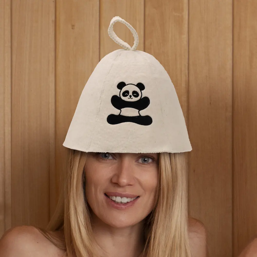 Cheap New Wool Felt Sauna Accessory for SPA: Ideal for Hair Drying, Cleaning & Thermal Protection -Perfect As a Sauna Room Cap Factories, Company