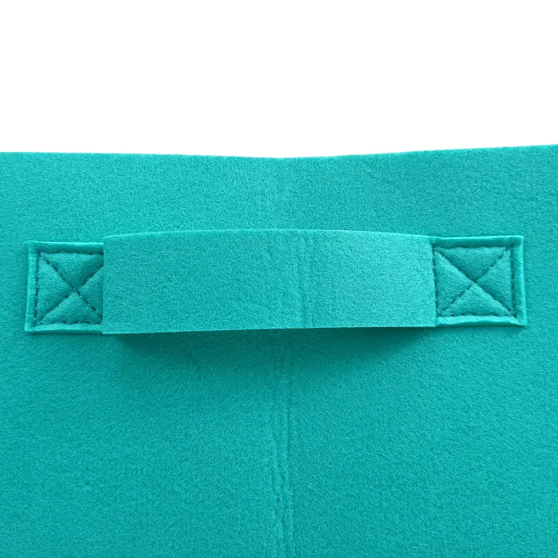 Eco-friendly RPET felt basket craftsmanship