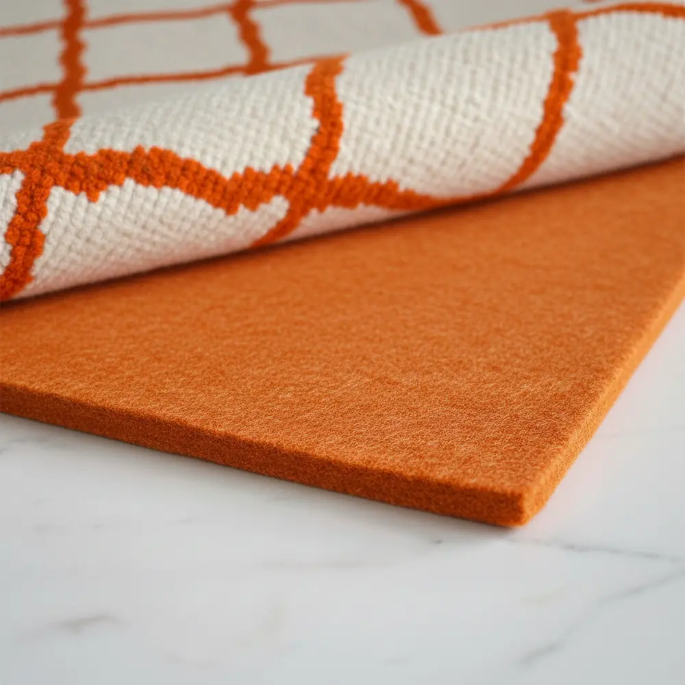 Wholesale Polyester Felt Protective Cushioning Rug Pad No Odors Hardwood Floors Felt Rug Pads With Non Slip Backing Manufacturer, Supplier