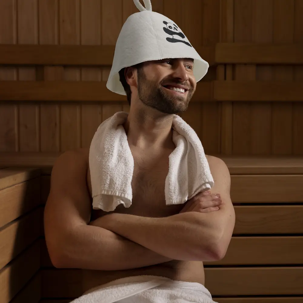 Cheap New Wool Felt Sauna Accessory for SPA: Ideal for Hair Drying, Cleaning & Thermal Protection -Perfect As a Sauna Room Cap Factories, Company
