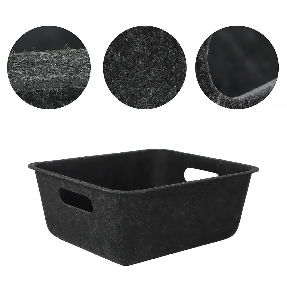 Custom Color Felt Storage Basket Big Size Modern Organiser for Bedroom Tableware No reviews yet
