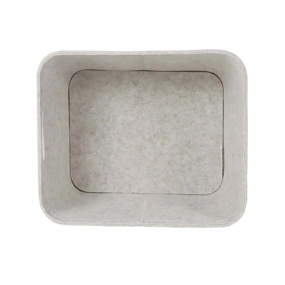 Cheap New Launched White Felt Storage Basket with Handles Home Storage Basket Exporter, Exporters