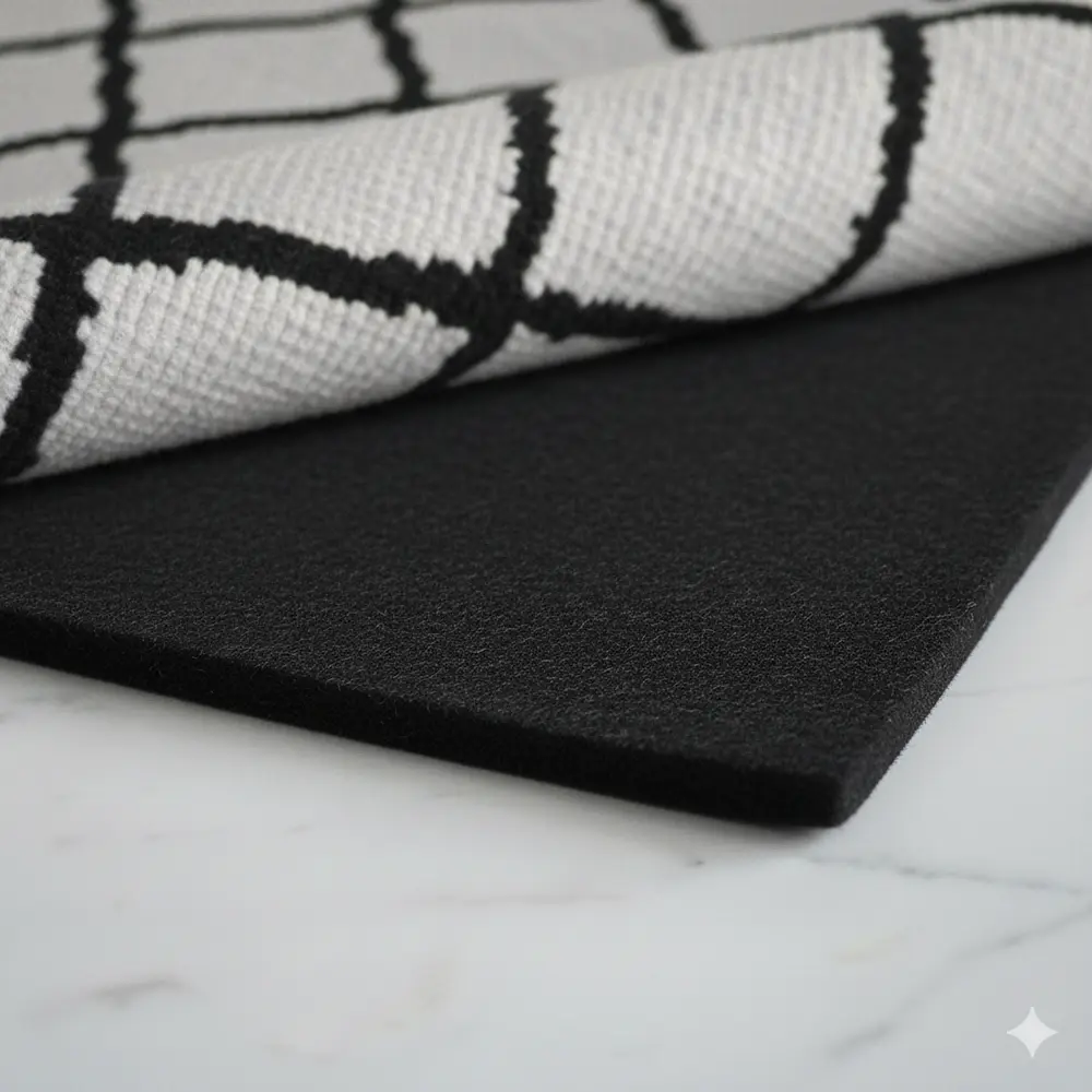 Wholesale Polyester Felt Protective Cushioning Rug Pad No Odors Hardwood Floors Felt Rug Pads With Non Slip Backing Manufacturer, Supplier
