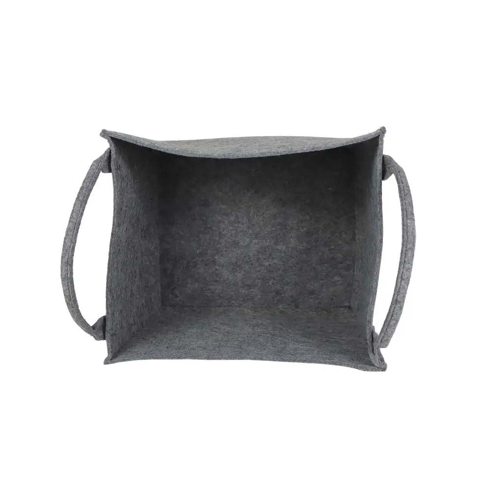 Buy Grey Color Felt Storage Basket with Large Capacity Home Storage Basket Felt Manufacturers, Quotes