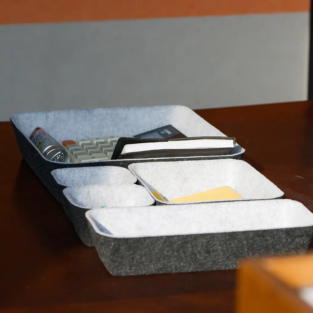 Wholesale Eco-friendly Set of 5PC Felt Drawer Organizer Felt Storage Bin Desk Office Organizer Exporters, Quotes