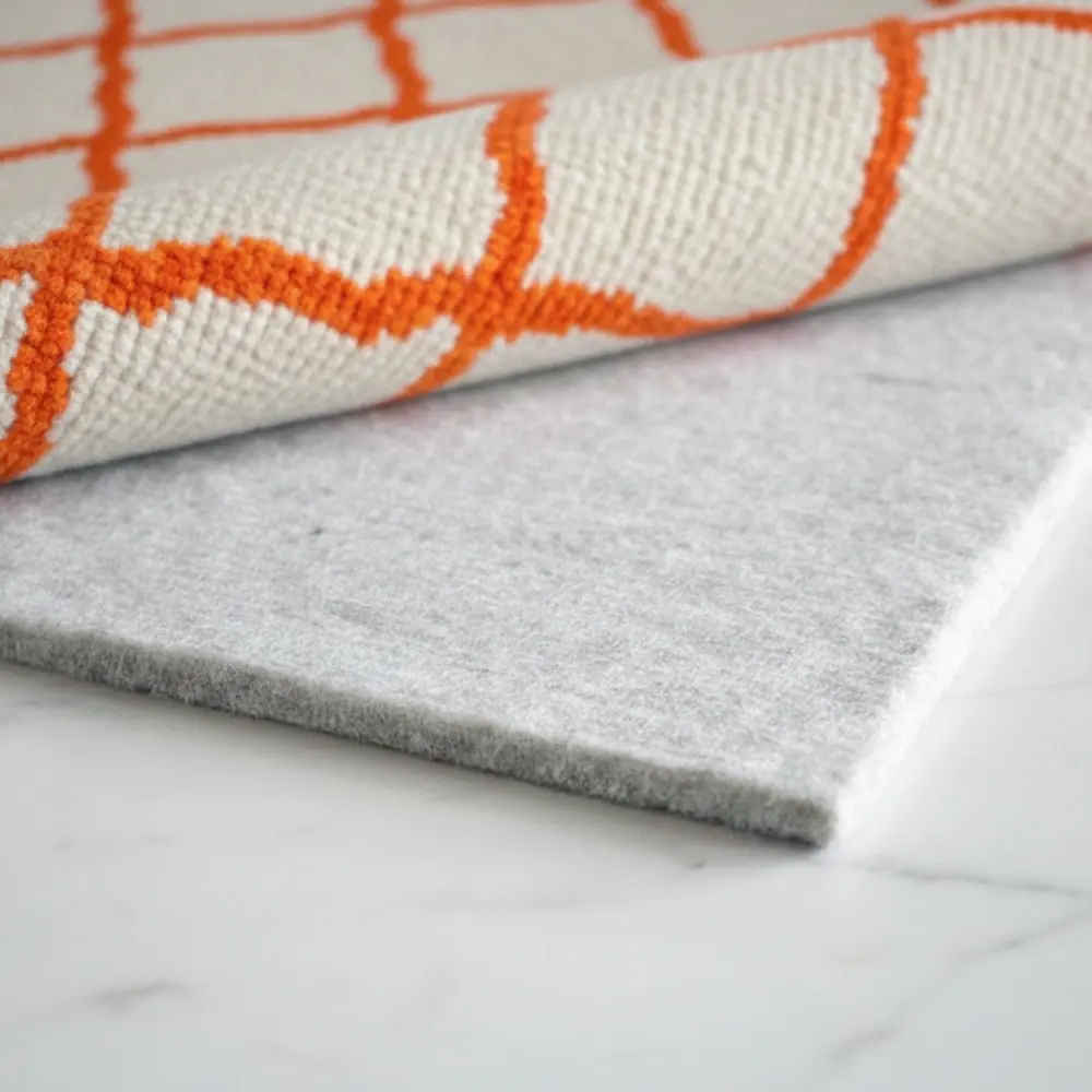 Wholesale Polyester Felt Protective Cushioning Rug Pad No Odors Hardwood Floors Felt Rug Pads With Non Slip Backing Manufacturer, Supplier