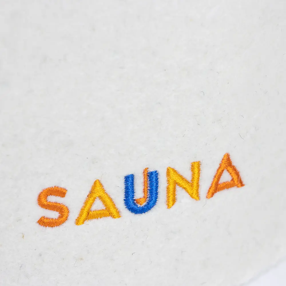 Wool Sauna Hat Details