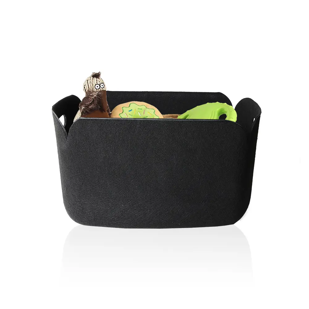 Custom Color Felt Storage Basket Big Size Dirty Clothes Bedroom Organiser for Bedroom Tableware