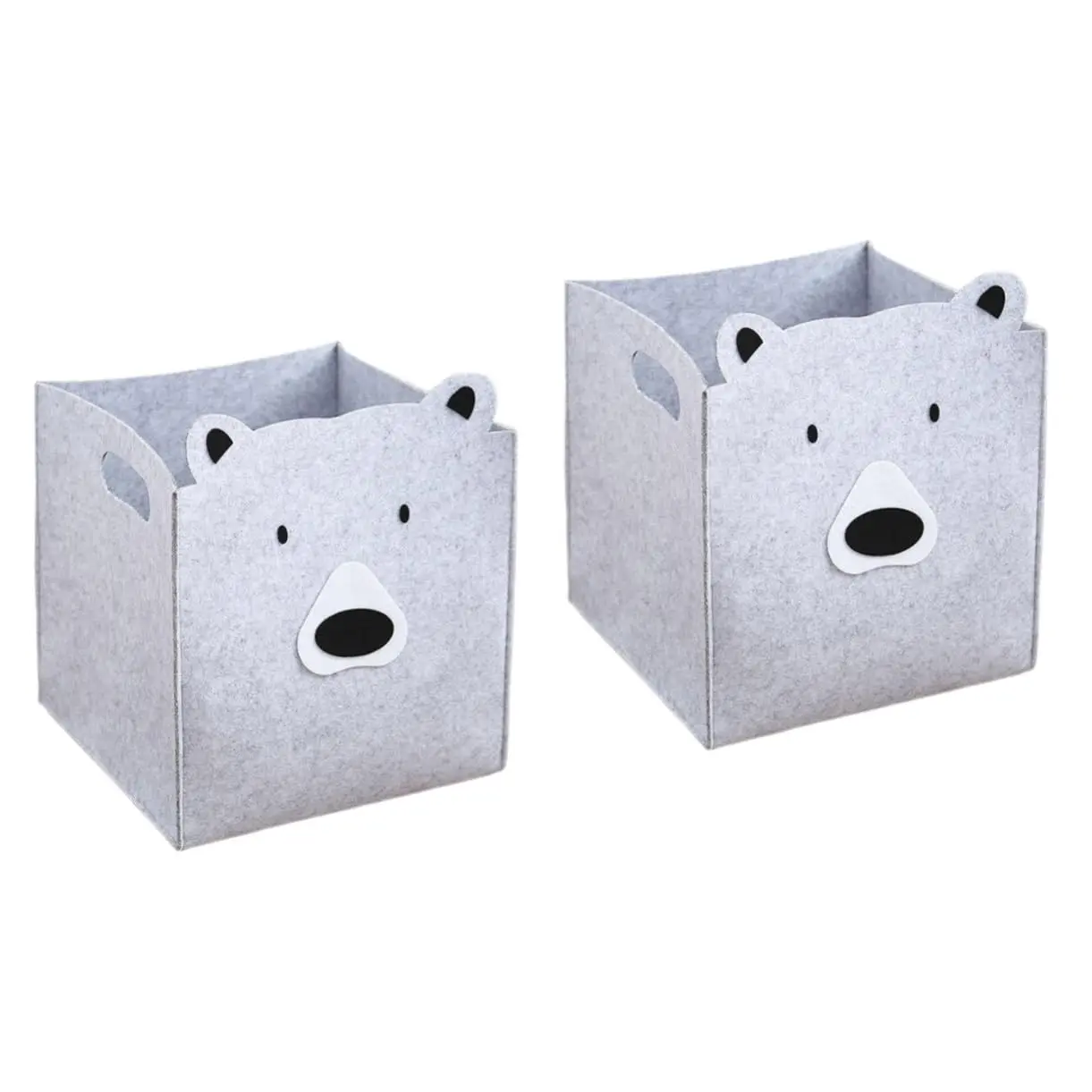 OEM Light grey felt collapsible storage basket felt storage box Manufacturer, Company