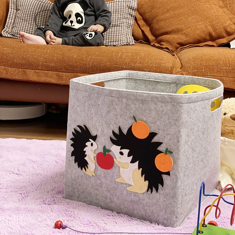 Children's Storage Boxes Made of Felt Storage Bask004spy