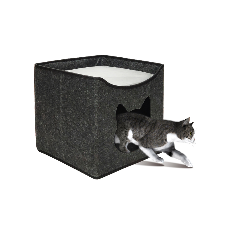 Removable Felt Cat House