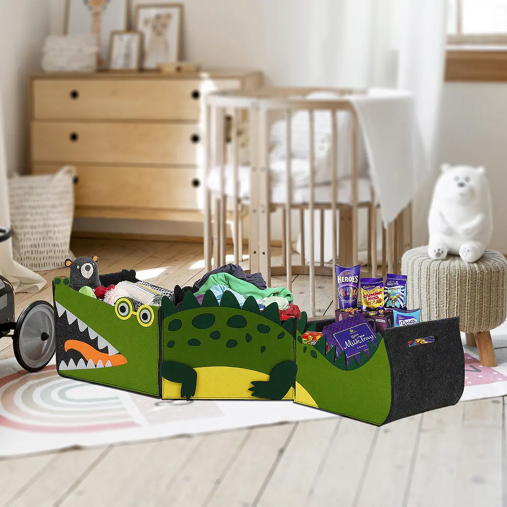 Buy New Arrival Dragon Design Felt Storage Basket Live Room Toy Felt Storage Basket Factories, Exporters