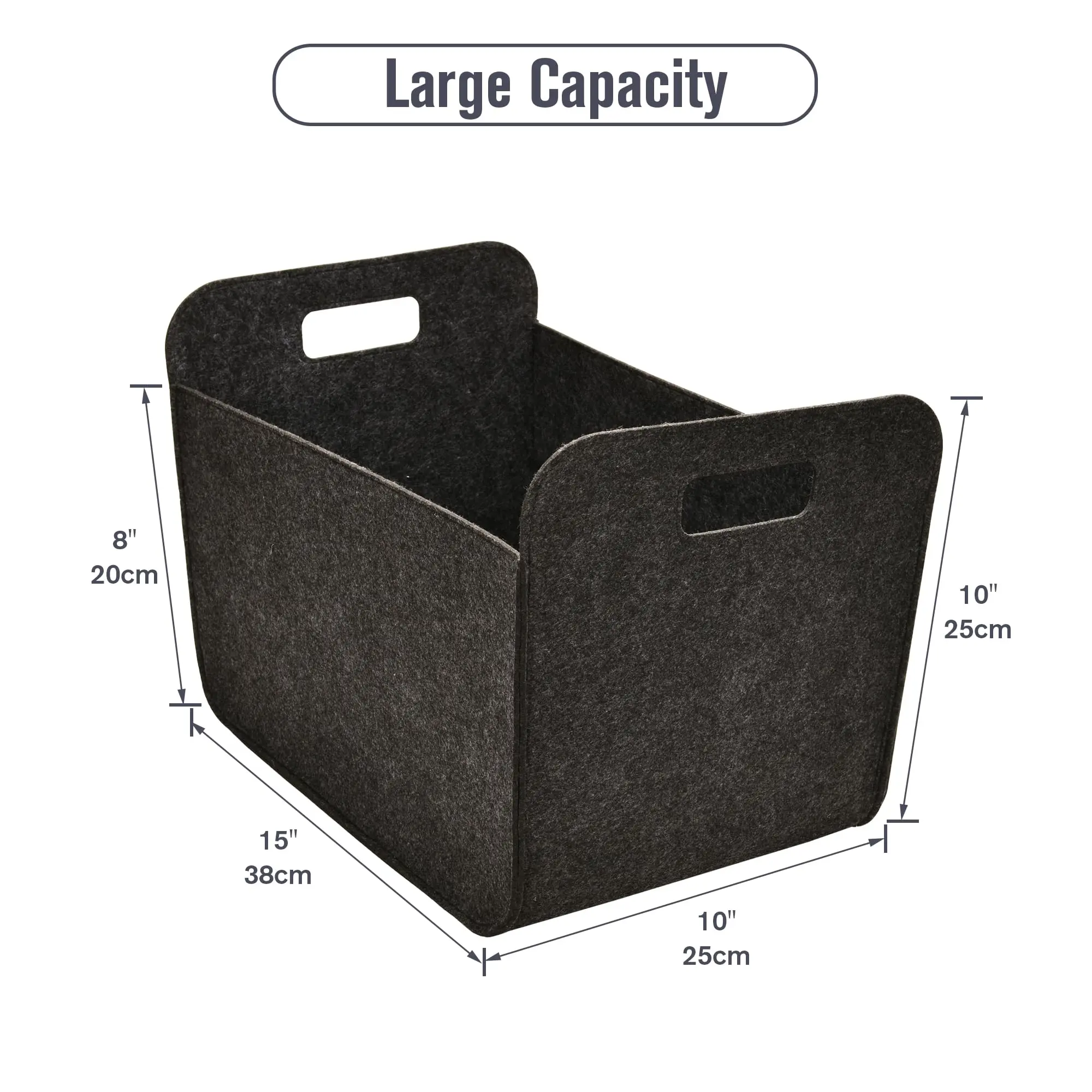 Buy BSCI Wholesale Custom Foldable Tote Felt Shopping Bag Grocery Firewood Organizers Firewood Fruit Carrying Picnic Storage Baskets Manufacturer, Exporters