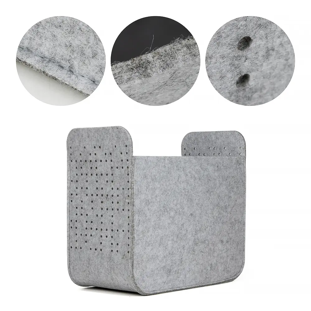 Discount Eco-friendly Felt Storage Basket with Large Capacity Felt Storage Basket Exporters, Pricelist