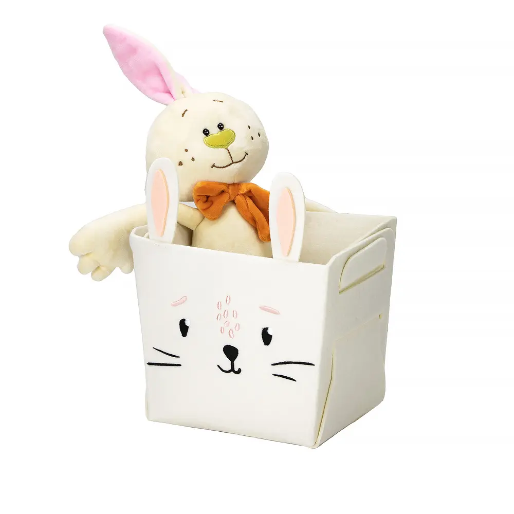 OEM Creative Home Felt Rabbit Storage Basket Detachable Cute Felt Storage Basket Manufacturers, Suppliers