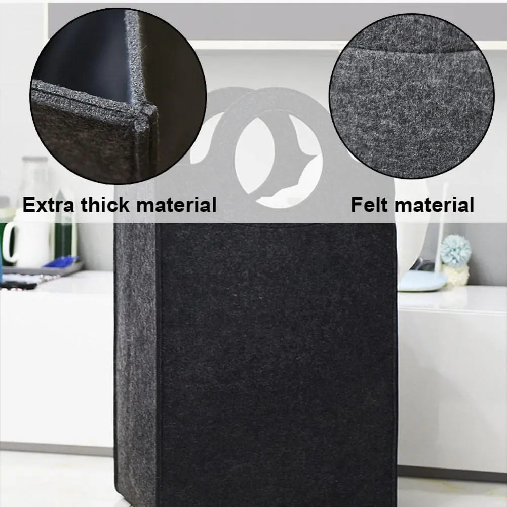 Big Decorative Felt Laundry Hamper - Lifestyle Scene
