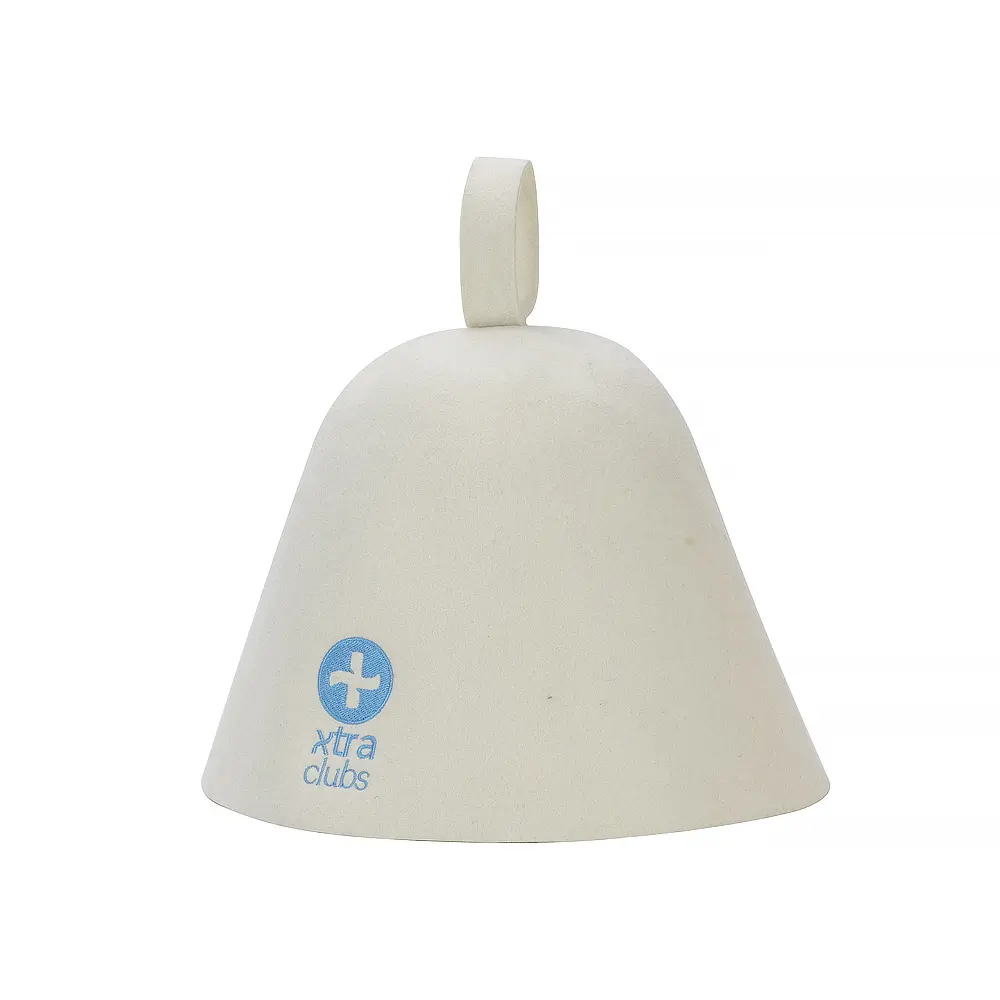Custom Premium 100% Merino Wool Felt Sauna Hat | Multicolor Options (White/Blue) with Convenient Hanging Loop for Easy Storage Manufacturers, Factory