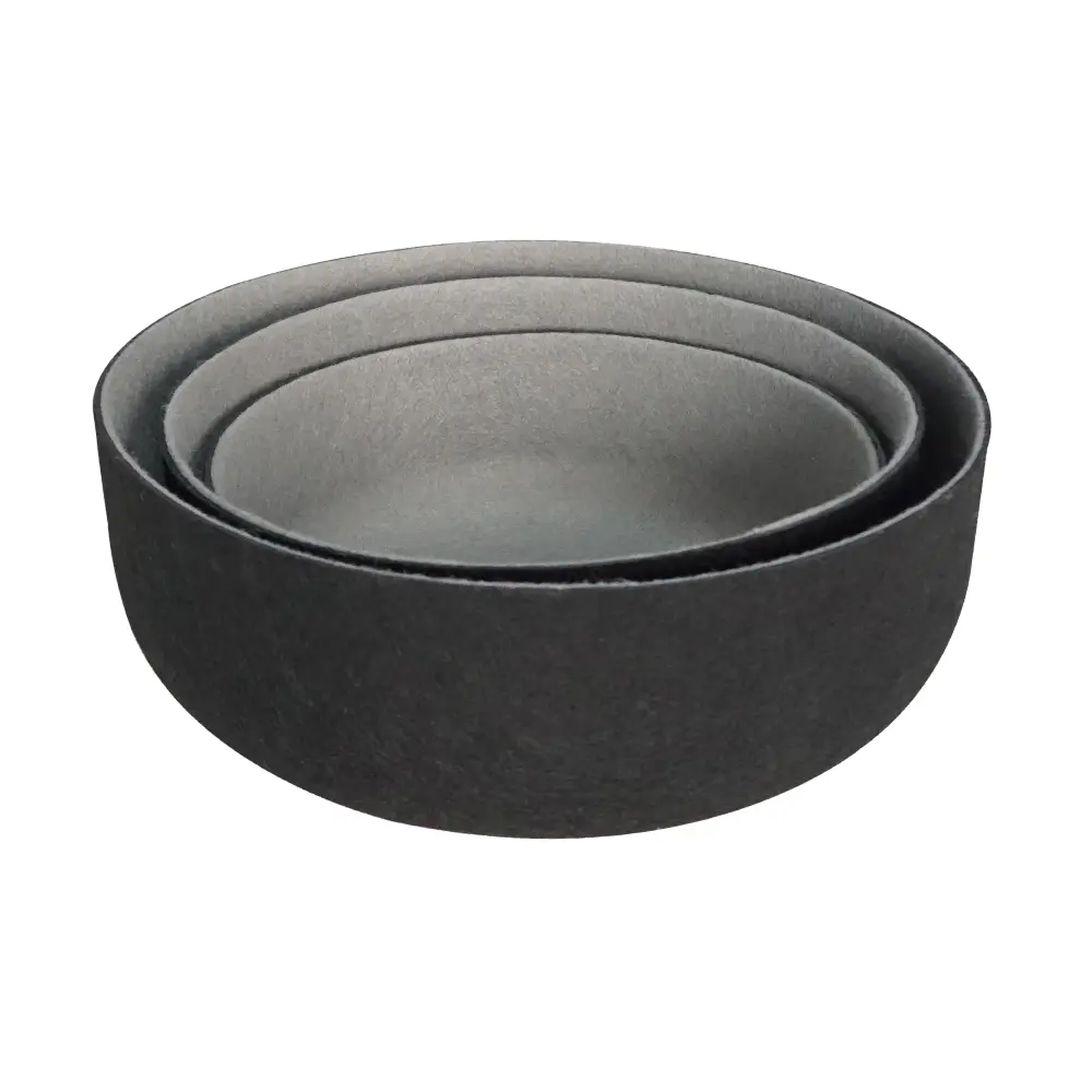 CE Certification Round Shape Set of 3PC Felt Drawer Organizer Office Organizer Felt Storage Basket Suppliers, Exporters