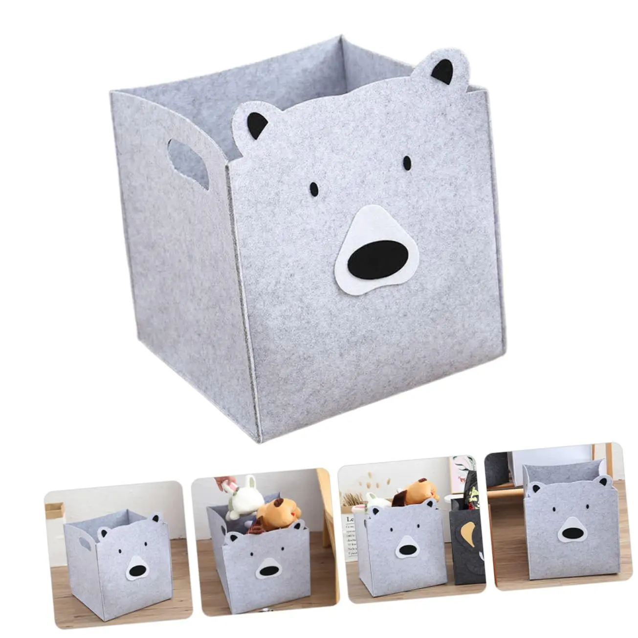 OEM Light grey felt collapsible storage basket felt storage box Manufacturer, Company