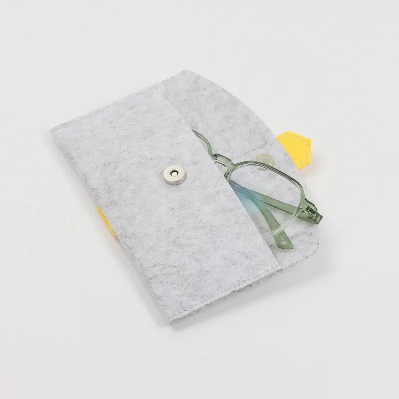 Custom Color Portable Sunglasses Pouch Mobile Phone Eyeglass Soft Pouch Bag Eyeglasses Felt Pouch Bag