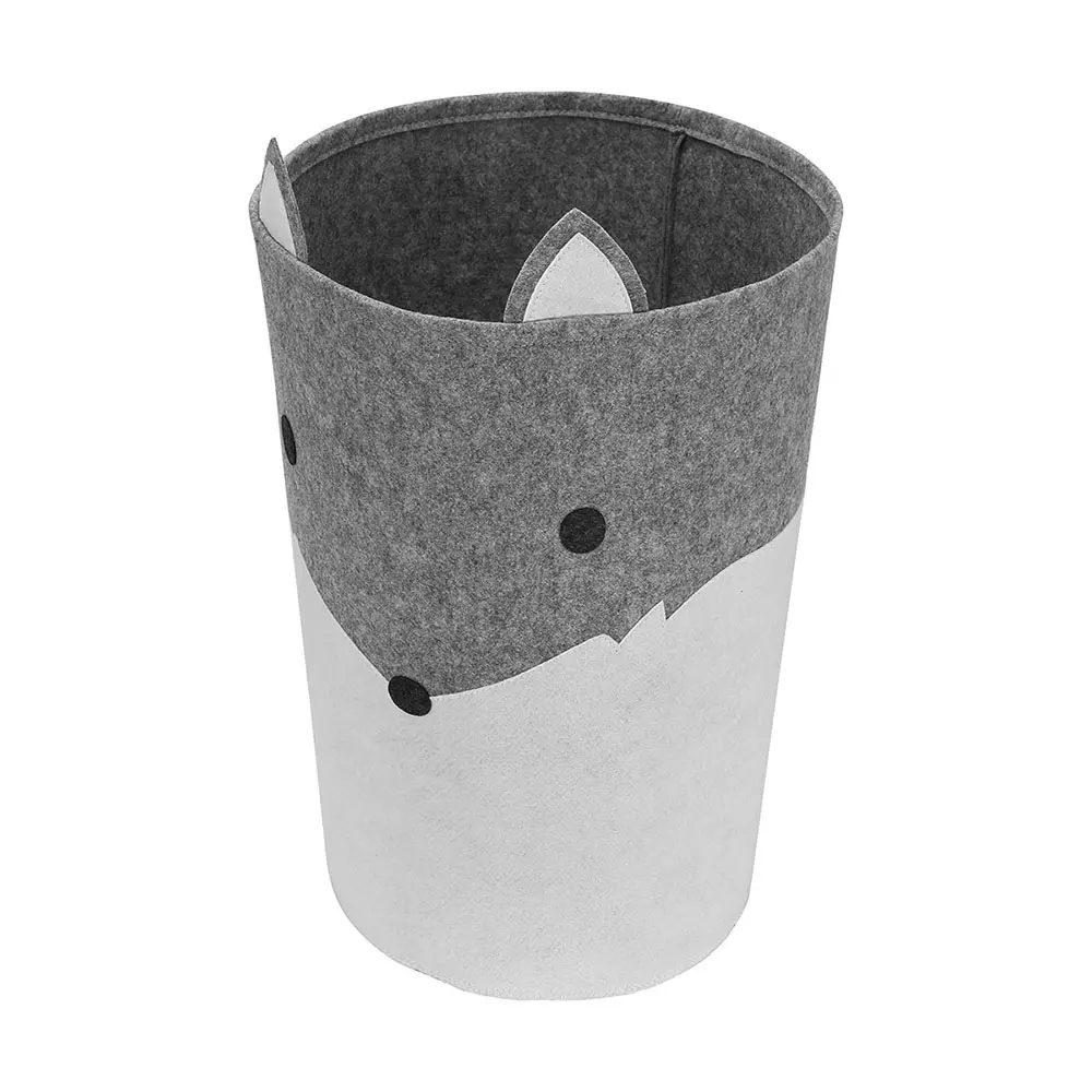 Custom Toy Bin Good Idea For Organizing Pet Toys Cotton Felt Round Dog Toy Box Basket Storage With Handle Quotes, Company
