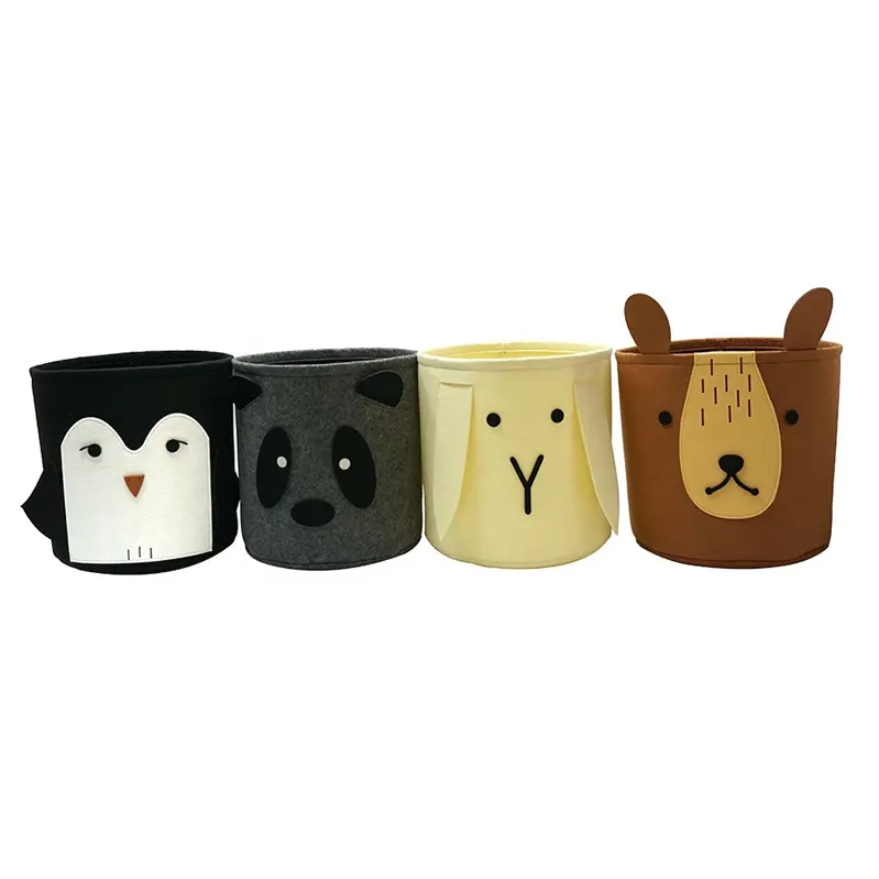 China desk organiser cute animal children clothes storage basket felt storage hamper toys basket organizer Manufacturer, Quotes