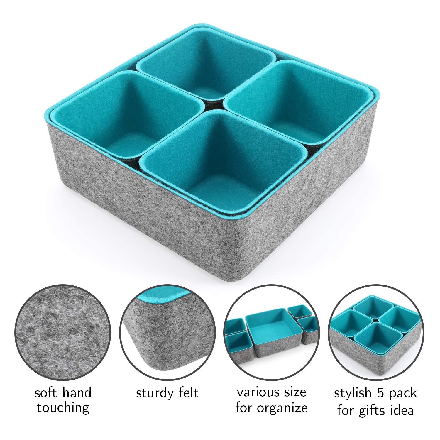 Felt Storage Bins Layout