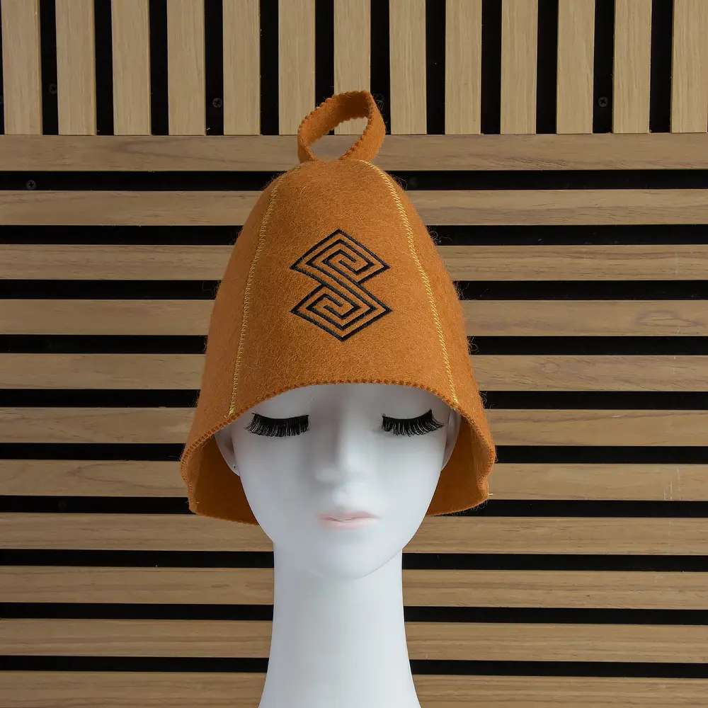 Custom High Quality Luxury Soft Reusable Wool Felt Sauna Hat for Men & Women with Custom Color and Logo Factories, Exporters