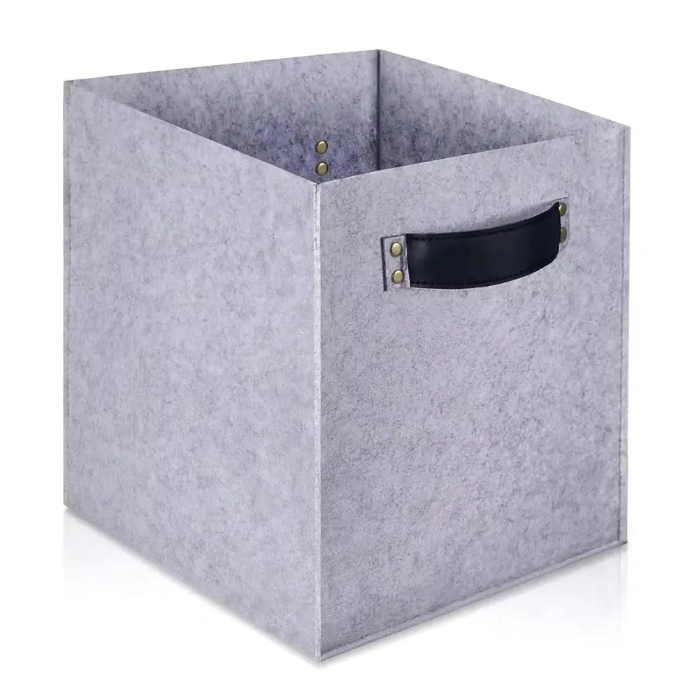 Famous household goods sundry storage box multi-functional felt storage basket with bottom board Suppliers, Service