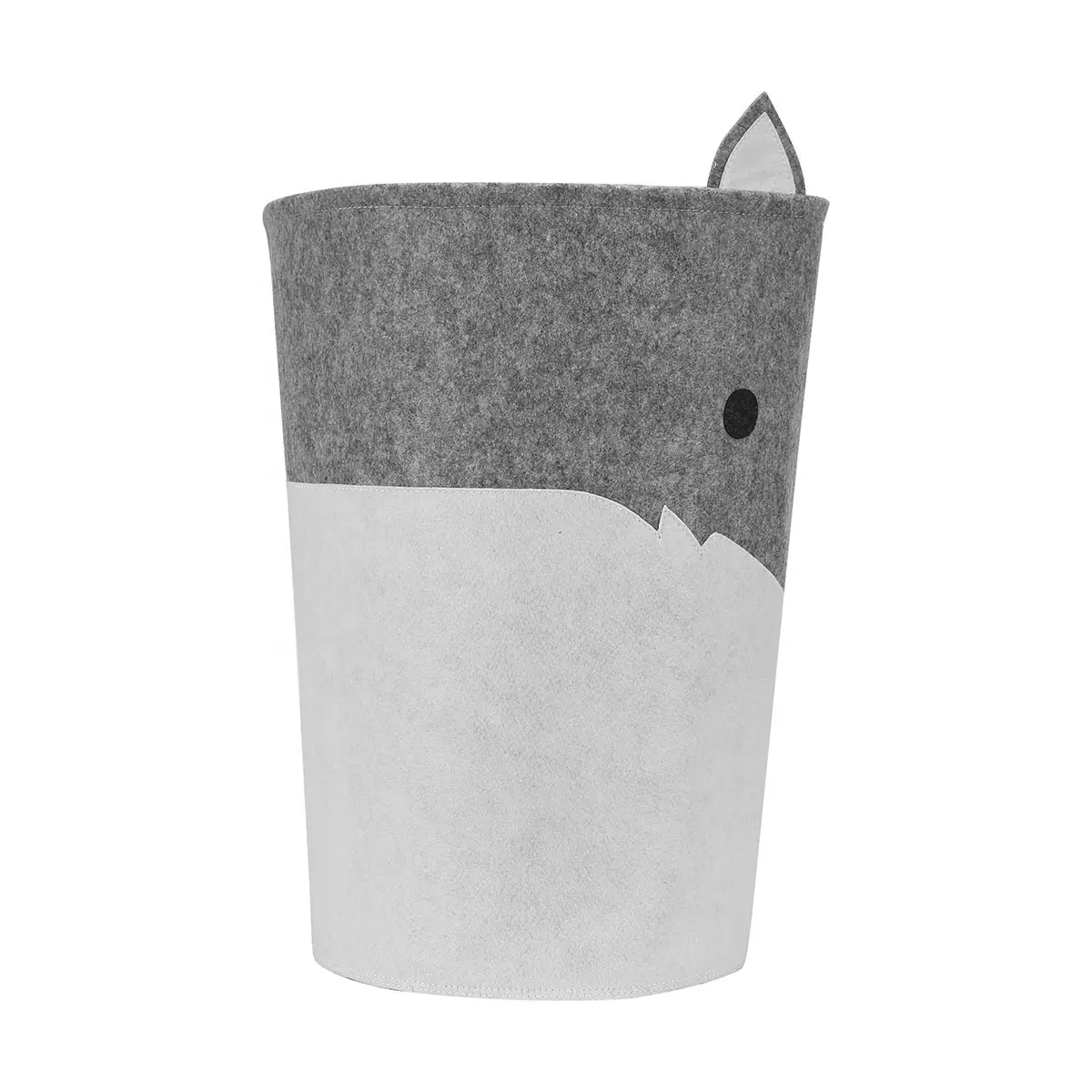 Custom Toy Bin Good Idea For Organizing Pet Toys Cotton Felt Round Dog Toy Box Basket Storage With Handle Quotes, Company