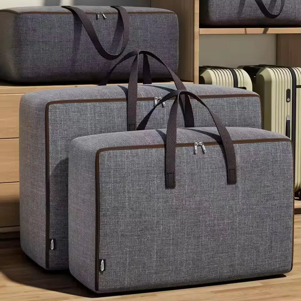 Wholesale Large Capacity Oxford Cloth Storage Bag for Quilts & Clothes Modern Foldable Home Organizer Oxford Fabric Material Bedding Bag