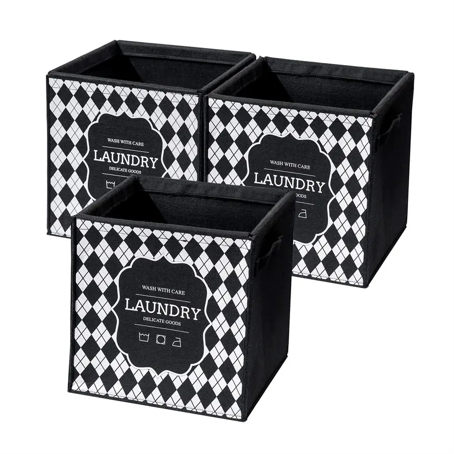 Custom Felt Collapsible Storage Bins with Handles Foldable Small Clothes Basket Exporters, Companies