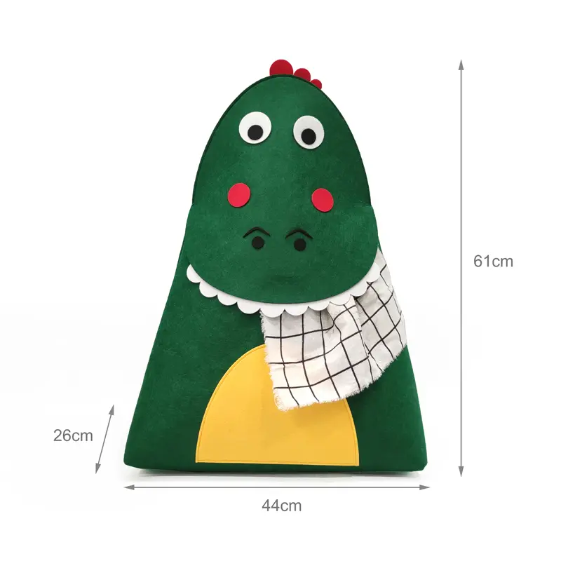OEM Design Dinosaur-Shaped Felt Animal Storage - 3mm Thickness