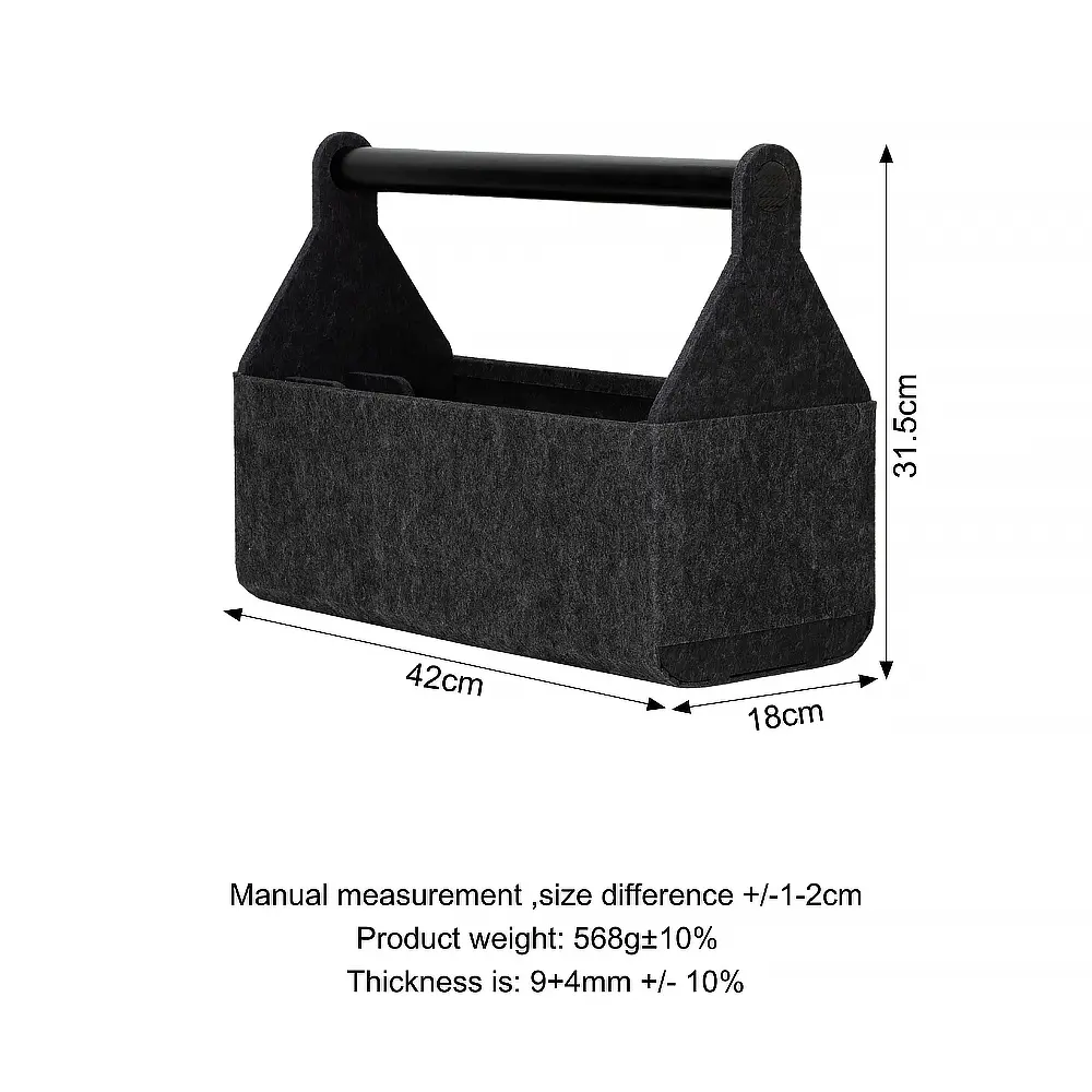 ODM New Arrival Felt Storage Basket With High Quality Wood Stick Office Storage Basket Manufacturers, Products