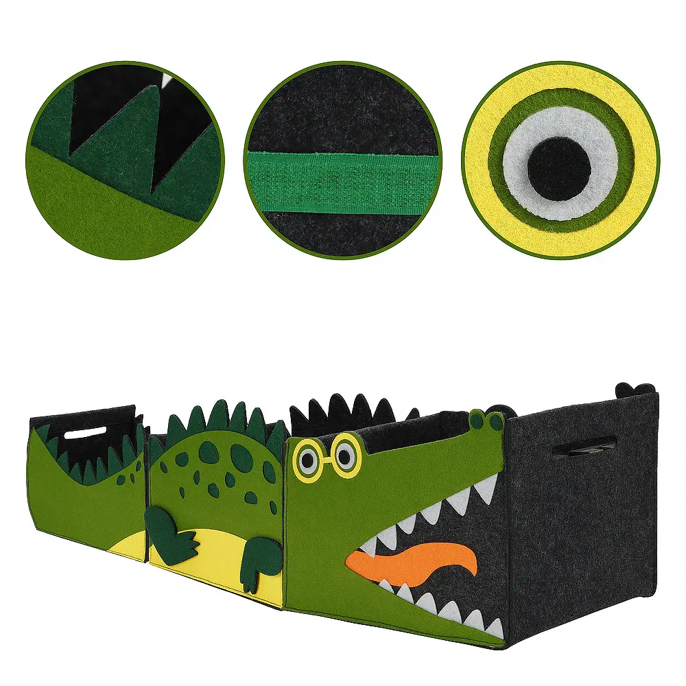 Buy New Arrival Dragon Design Felt Storage Basket Live Room Toy Felt Storage Basket Factories, Exporters