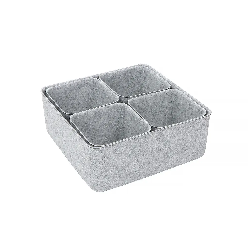 Custom Weight Classic Seamless Felt Desktop Organizer Set
