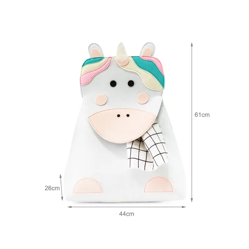 Discount Charming Unicorn Felt Laundry Basket for Kids - Versatile Toy Storage Exporters, Pricelist