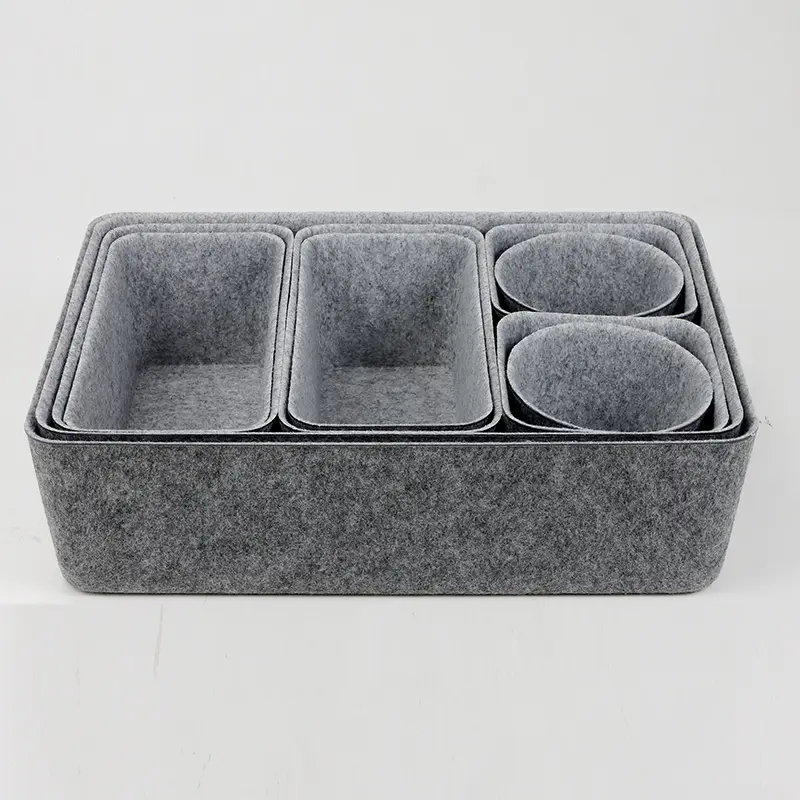 Famous Drawer Organizers Bins Felt Storage Bin Office Organizer Shallow Small Desk Organizer Trays Draw Dividers Gifts Manufacturers, Company