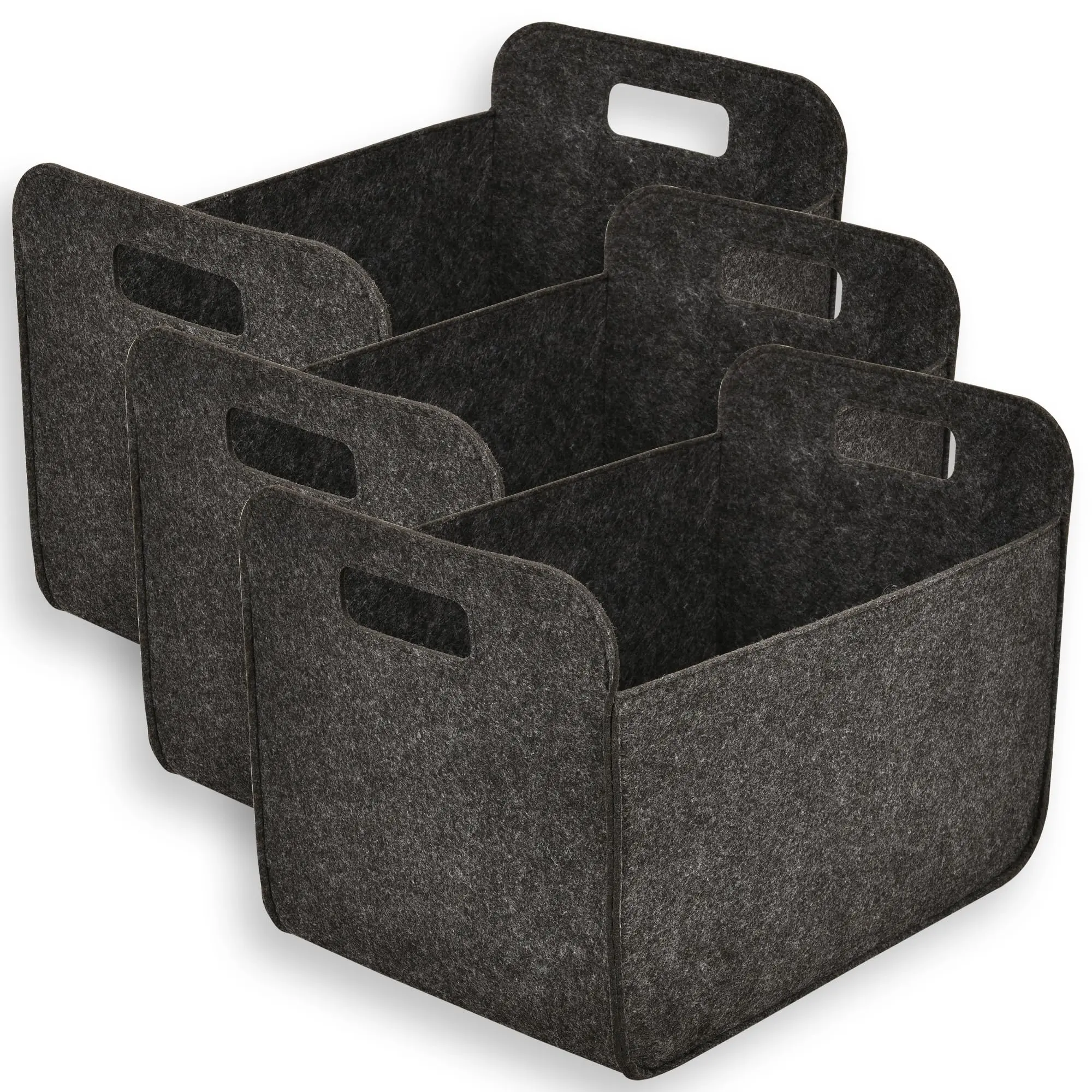 Buy BSCI Wholesale Custom Foldable Tote Felt Shopping Bag Grocery Firewood Organizers Firewood Fruit Carrying Picnic Storage Baskets Manufacturer, Exporters