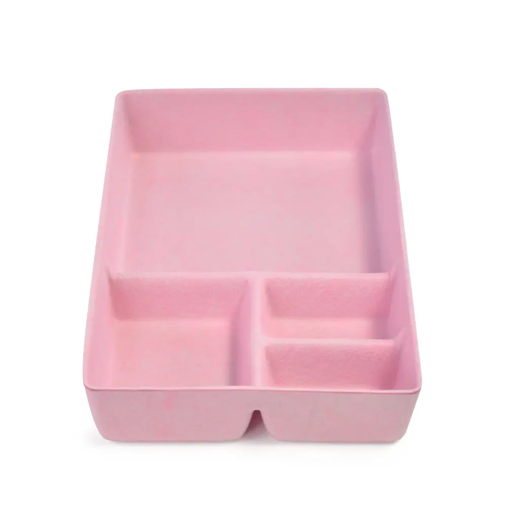 OEM colorful drawer organizer round felt fabric storage basket tray on the table or desktop Manufacturer, Quotes