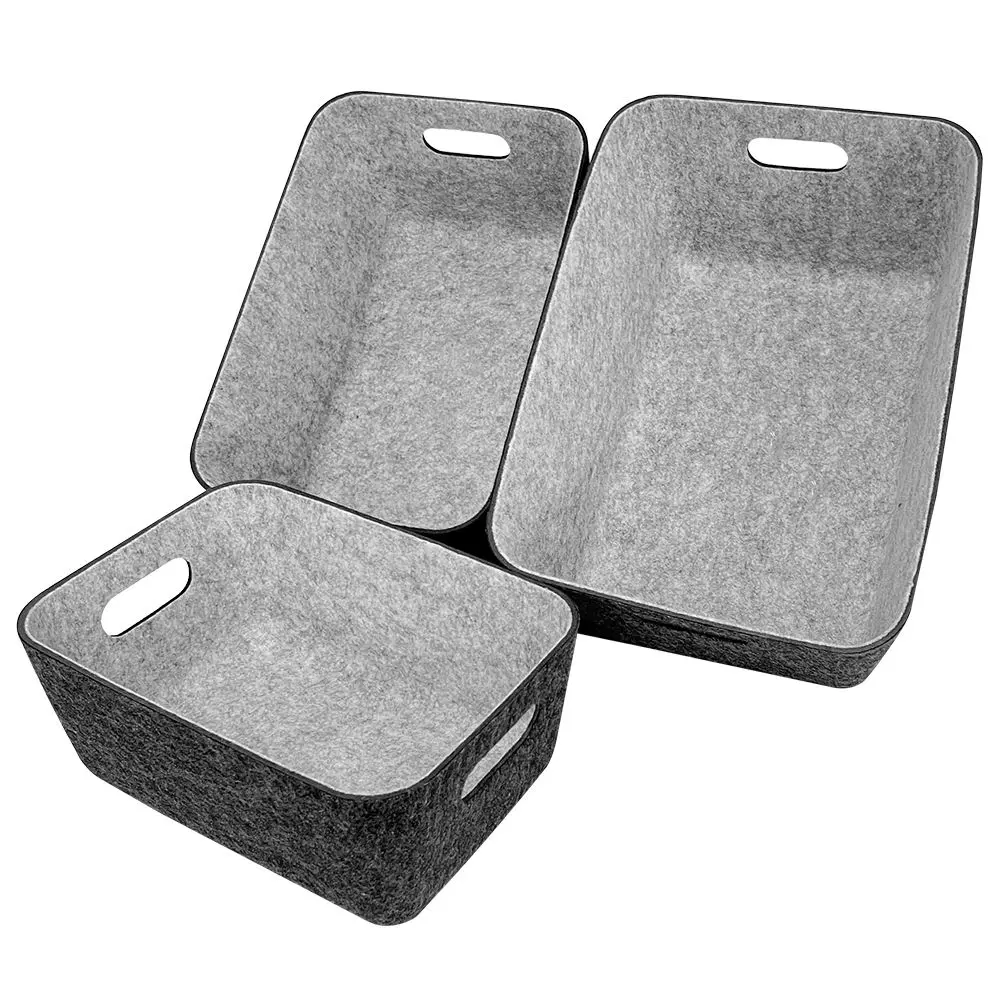 Cheap Grey Color Felt Storage Basket  Modern Style Basket Felt Company, Product